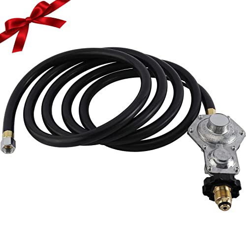 Artilife 10FT Two Stage Propane Regulator Hose with Standard POL Connection x 3/8inch Female Flare...