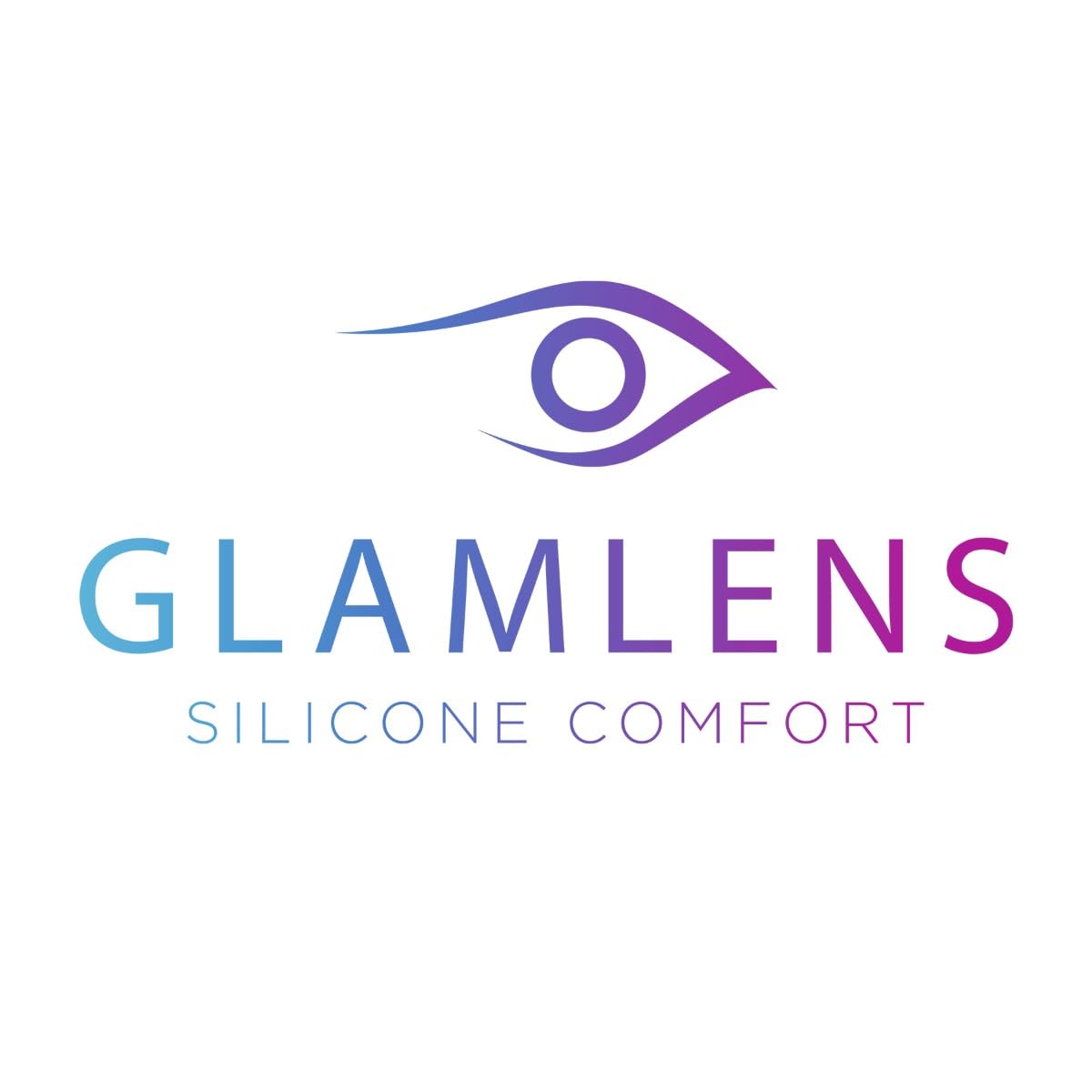 GLAMLENS lentillas de colores azules Jasmine Blue + contenedor. 1 par (2 piezas) - 90 Días - Sin Graduación - 0.00 dioptrías - blandos - Lentes de contacto azul de hidrogel de silicona