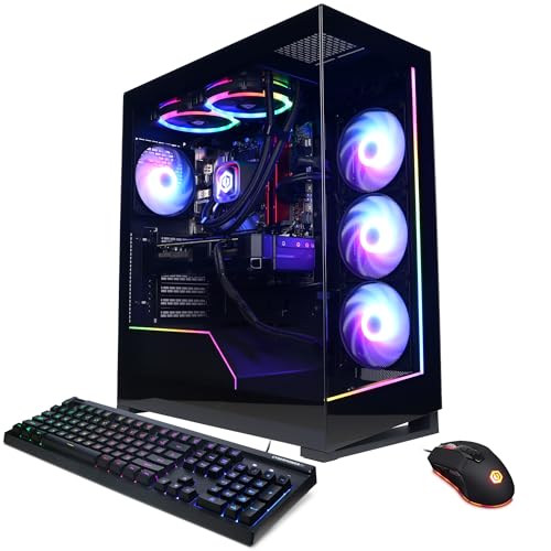 CyberPowerPC Gamer Supreme Liquid Cool Gaming PC, AMD Ryzen 7 8700G 4.2GHz, GeForce RTX 4060 Ti 16GB, 32GB DDR5, 2TB PCIe Gen4 SSD, WiFi Ready & Windows 11 Home (SLCAI9000A)