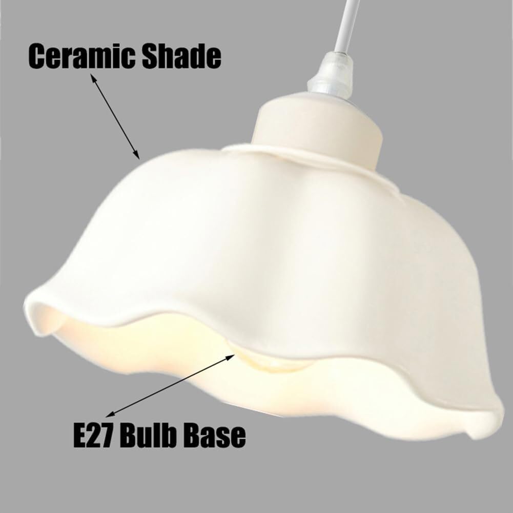 HJLJKG Lighting Fixtures - Ceramic Pendant for Kitchen Island and Dining Room Decor