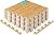 Yes4All EVA Interlocking Mats, Puzzle Floor Tiles, Foam Floor Padding with Border for Furniture, Home Space, Living Room, Garage 11,22,32 SQFT