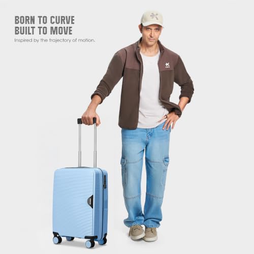 HRX Parabola 55cm Light Blue Polypropylene Suitcase - Image 3
