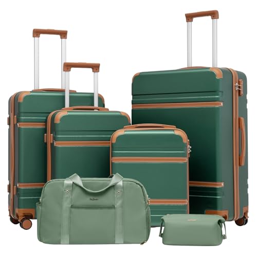 Long Vacation Luggage Set 4 Piece Luggage Abs Carry On Suitcase Hardside Luggage With Tsa Lock Spinner Wheels Travel Bag cover