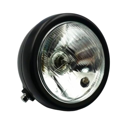 Phare rond universel de moto halogène 12V optique avant custom