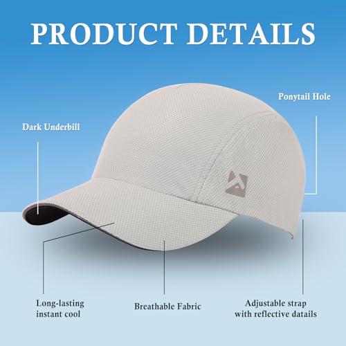 Image of TOP-EX XL /XXL Ponytail Sun Baseball Cap for Women Cooling Running Hat Summer Breathable Hats UV Protection Packable
