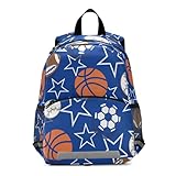 caihoyu sports balls 4 luglio bambini ragazzo zaino guinzaglio libro borse per 5 anni mochilas para ni?as de 3 a?os, multicolore, medium, cartoni