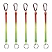 Misazy Portachiavi Elastico, 5 Pezzi Portachiavi a Molla Portachiavi Allungabile Portachiavi Corda con Moschettone per Chiavi Portafoglio Telefono Zaino
