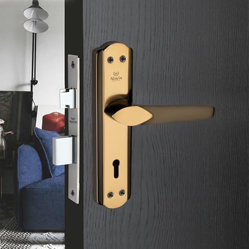 Image of Alwin Gem BG 7 inch Mortise lockset with Single Action 2 Keys, 6 levers Lock Body for Both Right /Left Hand Door, Ideal for Main Door, Bedroom, Living Room, Bathroom and Kitchen Doors or Offices.