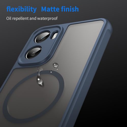 Image of Compatible with Motorola Moto G06 Power Case Cover,Compatible with MagSafe,Anti-Fall,Compatible with Motorola Moto G06 XT2535-1 XT2535-2 XT2535-14 Cell Protective Phone Case Blue