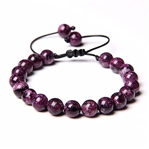Bracelet jaspe multicolore fait main perles naturelles de 8 mm