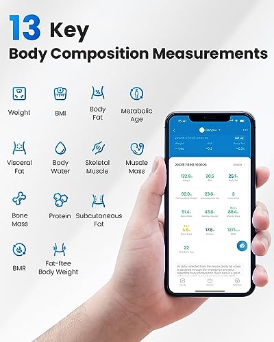 RENPHO-Elis-1-Bluetooth-Body-Fat-Scale-Smart-Digital-Bathroom-Scale-Wireless-Weighing-Body-Composition-Analyzer-Health-BMI-Scale-with-Smartphone-APP-Weight-Body-Fat-Monitor-396-lbs180-kg-White