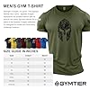 GYMTIER Spartan Forged - Spartan Helmet Hex Camo - Men's Gym T-Shirt Bodybuilding Training Workout Lifting Top Clothing, Green, 4XL #3