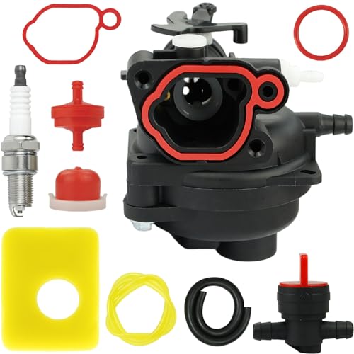 JRISBO Carburateur pour Briggs & Stratton 300E 450E 500E 550EX Tondeuse, Moteur 08P502 09P602 09P702 Carburateur Modèle 799583 591160 591979 595656 Carbu avec...