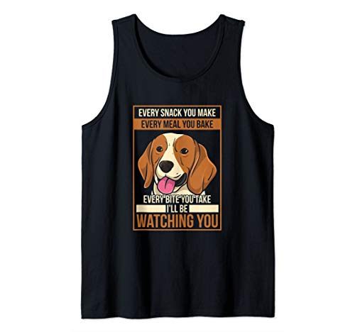 Funny Beagle I'll Be Watching You Dog Lover Gift Tank Top