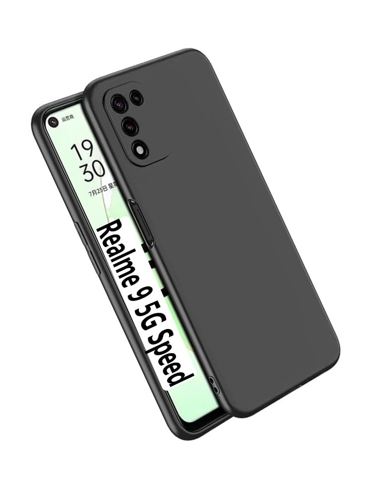 COBERTA Back Cover for Realme 9 5G Speed Back Cover Case - Black Silicon (B0CQWFYTC3) Amazon Price History, Amazon Price Tracker