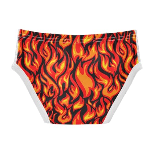Cotton Little Boys Briefs Soft Flame Toddler Underwear2
