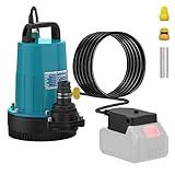 UPF 水中ポンプ バッテリー式 12m揚程 充電式 排水ポンプ マキタ18V互換バッテリー対応 排出量6m³/h 電動ポンプ 電動ポンプ 水抜きポン 围畑 庭木などの散水 池水の循環 排水に