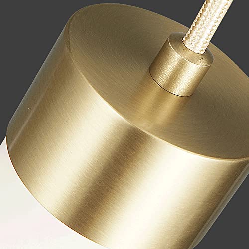 Lustre suspension LED laiton réglable éclairage créatif chic
