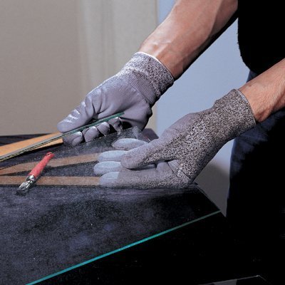 MAPA Krynit 559 Nitrile Heavy Duty Glove, Cut Resistant, 9-1/2 in Length, Size 9, Black