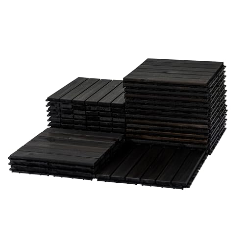VICTORY RELAX Acacia Wood Flooring Interlocking Deck Tiles for Patio