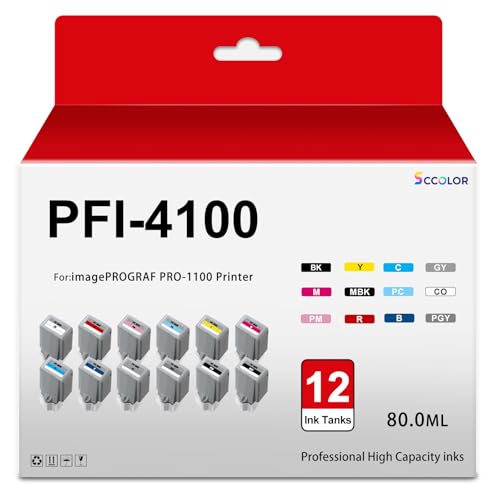 Amazon.co.jp: PFI-4100インクカートリッジ互換PFI4100 PFI 4100インク