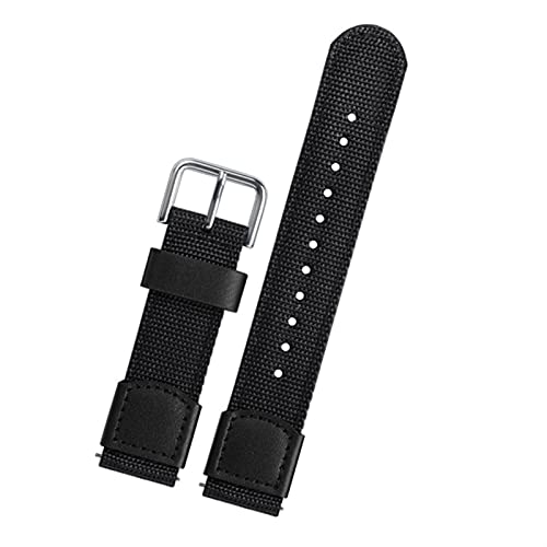 Bracelet montre nylon 20 mm bleu homme femme NATO strap interchangeable 18mm 22mm