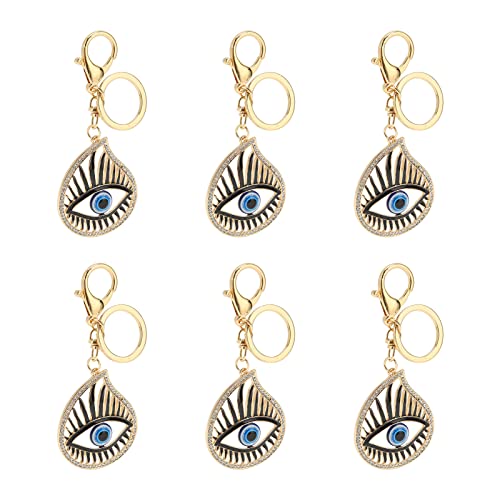 Llavero de ojo azul portátil para decorar tus colgantes de bolso diarios