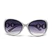 Produktbild Hacoly Kunststoffe Mode Neuer Stil Sonnenbrille UV400 Schutz Verspiegelt Linse Sonnen Brillen Sportbrille Fahrradbrille für Damen Sommer Geschenke - Weiß Grau