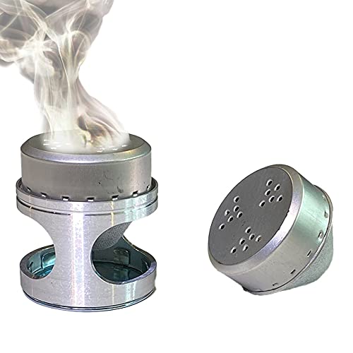 Grill Kicker Hickory Flavored Smoker Box with 2 Flavored Pellet Cartridges, BBQ Accessory for Outdoor Gas, Charcoal or Electric Grills - Silver