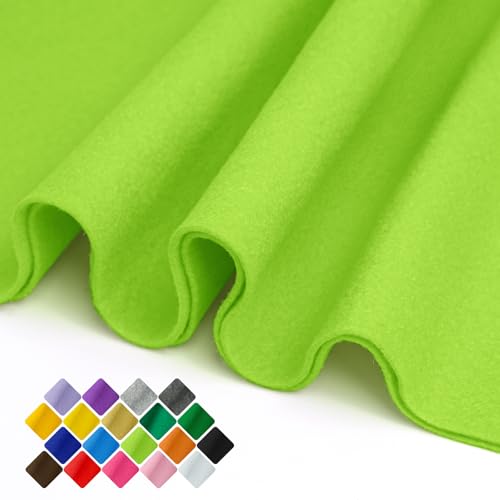 Image of 36 inch Wide Soft Felt Fabric by the Yard, 1.6mm Thick Durable & Flexible Craft Felt for Sewing, DIY Arts, Crafts and Decorations (Sage Green, 1Y)