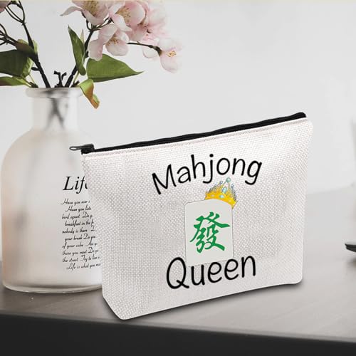 Bolsa de viaje con diseño Mahjong y cierre de cremallera miniatura 4