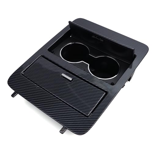 Portavasos consola carbono compatible Chevy GMC 2007-14 miniatura 1