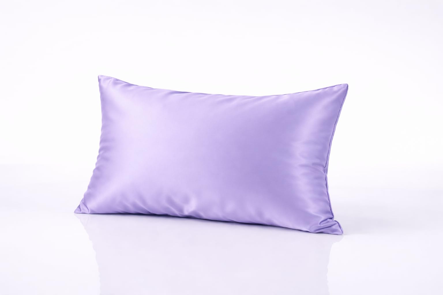 Satin Silk Pillowcase 14x20 Inch – Zipper Closure, Soft & Smooth Cooling Pillow Cover for Hair & Skin, Anti-Frizz, Anti-Acne, Luxury Silky Pillow Case,Glossy-Lavender-Set of 1-image-44