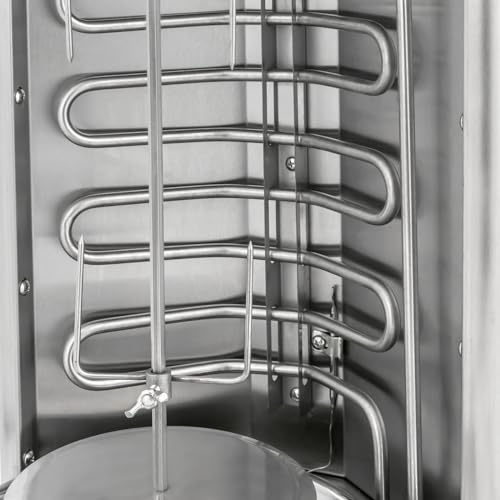Dönergrill 220V 2500W Elektrischer Grillofen Vertikaler Elektrogrill Vertikalgrill Schaschlik-Grill Gyros Grill mit Einstellbare Temperatur für Döner Gyros Schaschlik Kebab – Bild 8