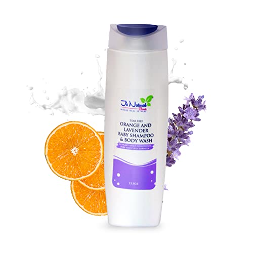 J's Natural Beauty Where Real Is Real Tear-Free Body Wash And Shampoo, Newborn Baby Essentials With Tea Tree, Orange And Lavender, Baby Shampoo And Baby Wash 13.5 Oz #TOP19