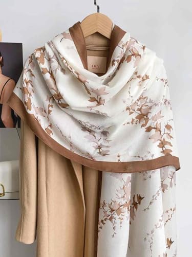 Image of Viscose Scarf for Women | Lightweight & Long | Stole for Women - Stylish Design | Neck Scarf, Hair Scarf, & Head Scarf for Women & Girls | All Season Accessory