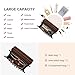 Cnoles Leather Backpack Purse For Women Fashion Ladies Vintage Bag Casual College Travel Backpacks Large bags Brown