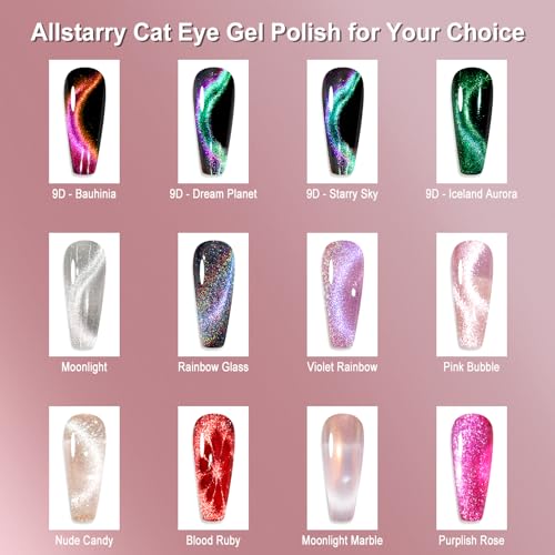 Esmalte en gel Allstarry Cat Eye 15ml Moonlight Marble miniatura 5
