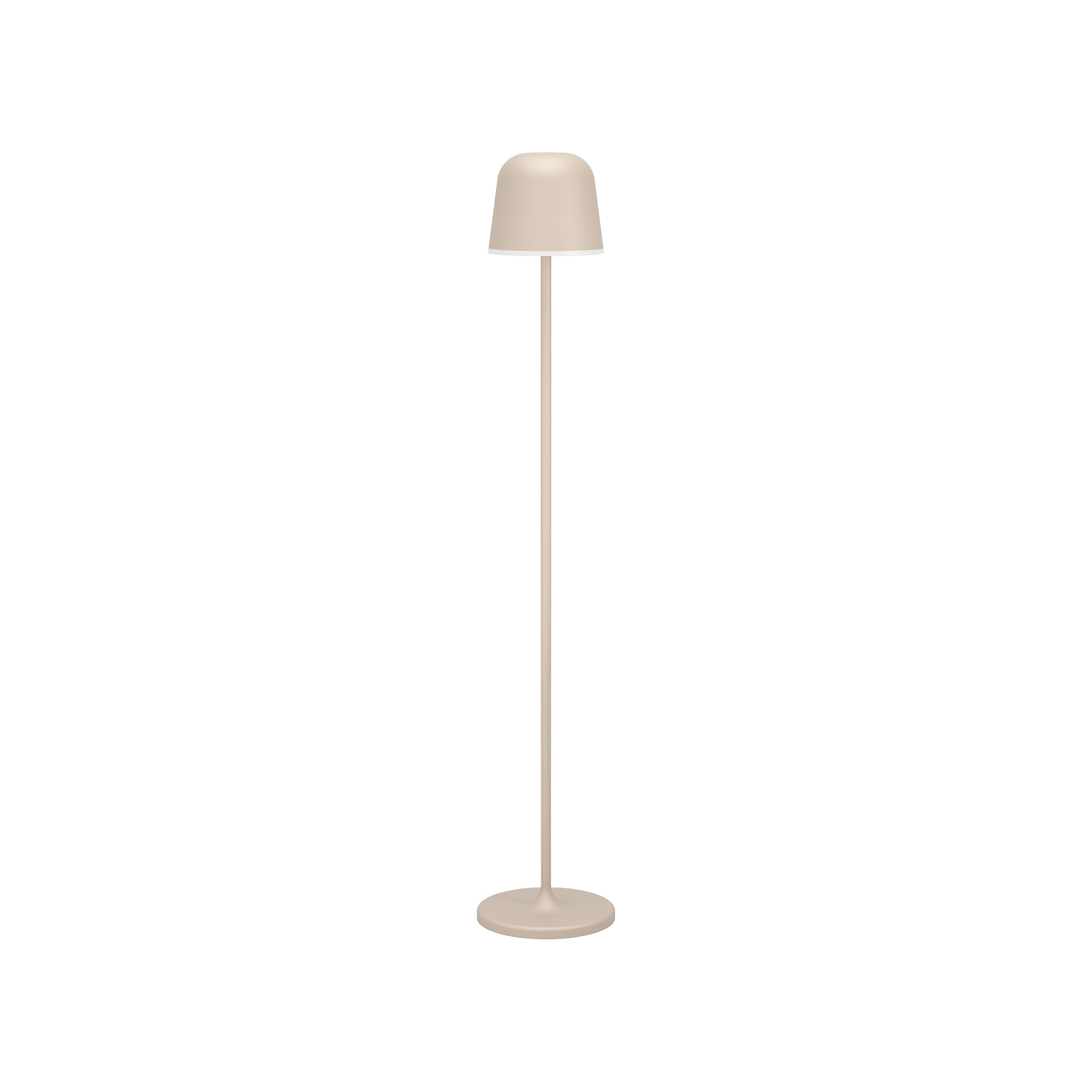 Eglo Cordless LED Floor lamp Mannera-L, Wireless Battery Light Fixture, Indoor and Outdoor, Touch dimmable, Rechargeable Garden Lighting, Beige Metal, IP54