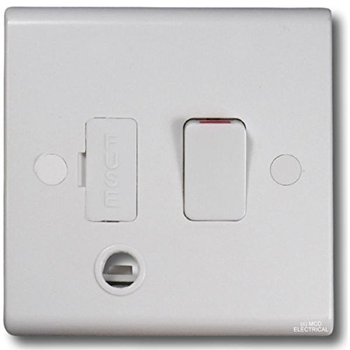 Deta S1372 Switched Fused Spur Connection Unit with Flex Outlet 13 Amp