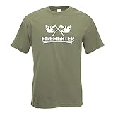 Photo Gallery kiwistar - t-shirt - olive - firefighter feierwehrmann motiv bedruckt funshirt design print - mit motiv bedruckt - funshirt design - sport - freizeit - herren - xl Photo Gallery kiwistar - t-shirt - olive - firefighter feierwehrmann motiv bedruckt funshirt design print - mit motiv bedruckt - funshirt design - sport - freizeit - herren - xl