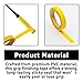Klyeola 4 Rolls 26Ft Grip Finishing Tape, PVC Racket Grip Tape, Durable Sticky Seal for Tennis, Badminton, Pickleball, Squash Racquet, Anti-Slip Racket Accessories (Yellow)