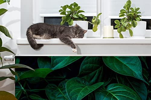 Tapis magnétique de radiateur cache chauffage feuilles vertes - 4