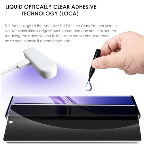 Image of UV Advanced Privacy Tempered Glass Screen Protector Guard Compatible for Oneplus 8 Pro 5G (6.78 Inch, Pack of 1) Full Edge to Edge Coverage Anti-Spy /Anti-Peeping 9H Hardness
