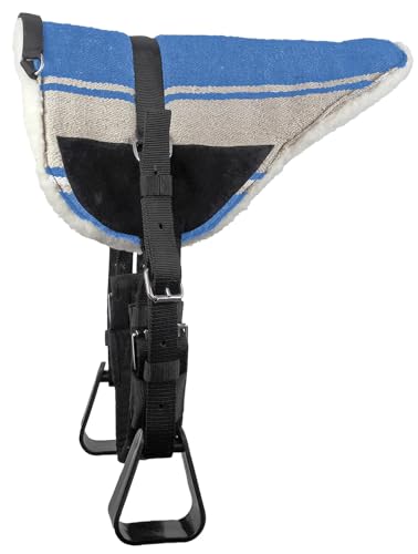 Brama West Westernpad Navajo - Almohadilla De Equitación Western Con Asa, Acolchada, Color Turquesa, Talla Shetty Brama West Westernpad Navajo - Almohadilla De Equitación Western Con Asa, Acolchada, Color Turquesa, Talla Shetty