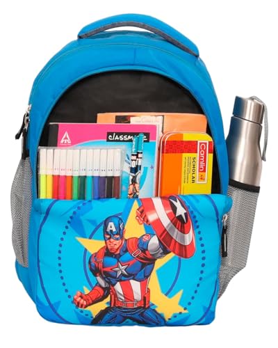 Image of 30L School Bag Plush Backpack, Cartoon Print Backpack, Preschool Bags for Boys & Girls (3-7 Years) for Nursery to 2nd Class Kids - Lightweight, Padded Straps