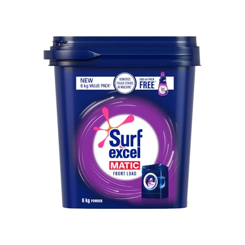 Surf Excel Matic Powder Front Load 6kg +500ml liquid
