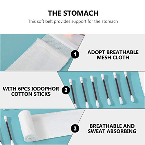 Toyvian 6 Conjuntos de Algodão Do Bebê Infantil Banda Barriga Do Bebê Cuidado Do Cordão Umbilical Ba