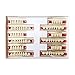 Produktbild Harpily 1 Box Prothesenset 84 StüCke Dental Komplette Acrylharz Prothese Falsche ZäHne Komfort Fit ZäHne Prothese ZäHne Kosmetischer Aufkleber NatüRlich Bequeme FüR Ein Perfektes LäCheln