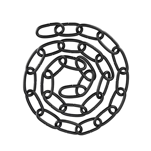 Image of Aspen Creative 21114-91,Steel 3 Feet Heavy Duty Chain for Hanging Up Maximum Weight 60 Pounds-Lighting Fixture /Swag Light /Plant in Matt Black.8 Gauge., 8 Gauge /3 feet